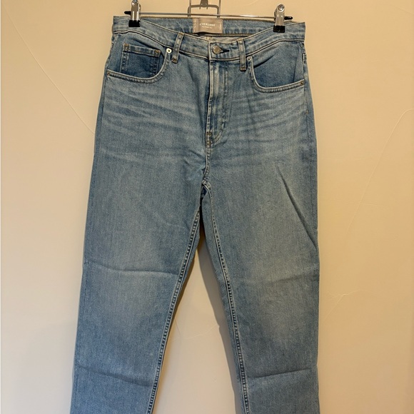 Everlane Light Blue Straight Leg Jeans - Picture 1 of 4